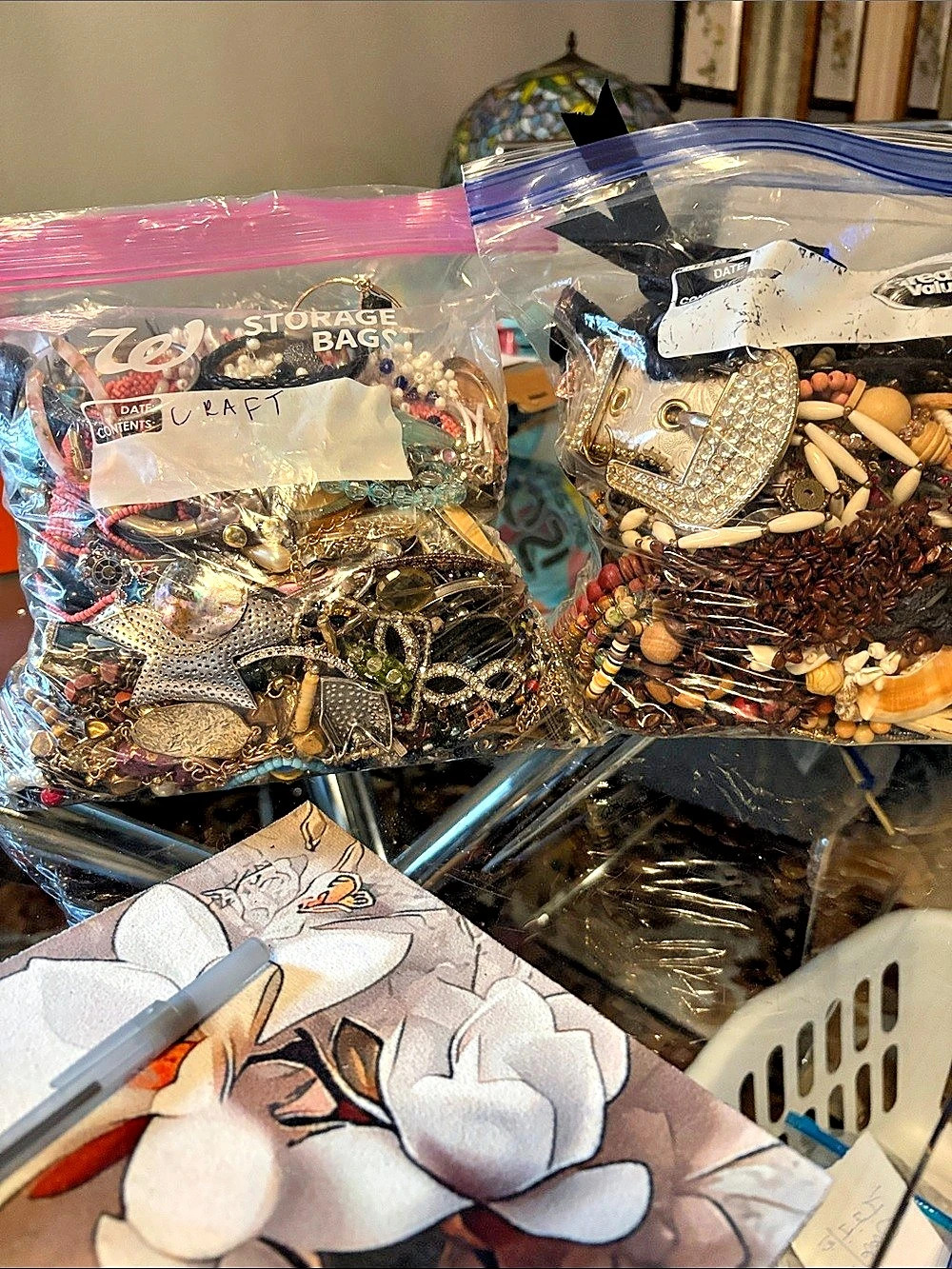 Assorted Multicolor Jewelry Craft  Repurpose Upscale Lot 13 LBS